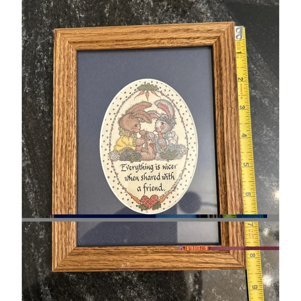 Creative Calligraphy Framed Print “Everything’s Nicer When Shared With A Friend”
